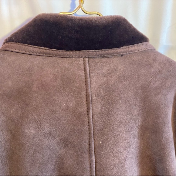 French Creek Genuine Suede Shearland Double Breasted Coat XL - Picture 5 of 8